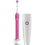 Oral-B Pro 750 elektrisk tannbørste med reiseveske - Rosa