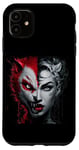 Coque pour iPhone 11 Deux visages de puissance : Embrassez votre ange intérieur et votre démon
