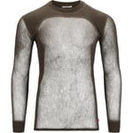 Aclima Mens WoolNet Crew Neck Shirt (Grön (TARMAC) X-small)