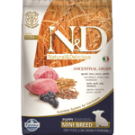 Farmina N&D Ancestral Grain Lamb & Blueberry Puppy Mini Tørrfôr til valp 2,5 kg