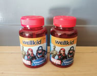 2 X Vitabiotics WellKid Marvel Vitamin D - 50 Vegan GUMMIES (7 - 14 YEARS)