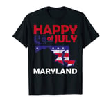 American Independence Day 4th July Veteran Maryland T-Shirt
