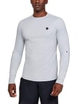Under Armour Coldgear Rush Mock T-Shirt Manches Longues Homme Gris FR : L (Taille Fabricant : LG)