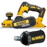 DeWalt DCP580 18V XR Cordless Brushless Planer With Dust Bag