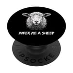 Artificial Intelligence AI Drawing Infer Me A Sheep PopSockets Swappable PopGrip
