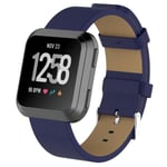 INF Fitbit Versa Armband I Läder - Mörkblå