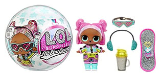 L.O.L. Surprise! 577843EUC LOL Star Sports Series 5 Winter Games-Sparkly Doll with 8 Surprises to UNbox Including a Trading Card, Fashions, & Accessories-Collectable-Gift for Boys & Girls Ages 4+