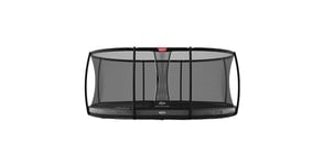Studsmatta BERG Grand Elite Inground 520x345 Grå AirFlow PRO + safetynet Deluxe - INKL SKYDDSÖVERDRAG!
