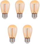 LED-Lågvoltslampa Cosy Vintage 12V Klot E27 2200K 30lm 0,3W(5W) 5-pack