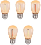 LED-Lågvoltslampa Cosy Vintage 12V Klot E27 2200K 30lm 0,3W(5W) 5-pack Lightson