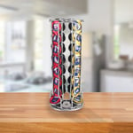Lavazza Mio Revolving 32 Coffee Capsule Pod Holder Chrome Non Slip NEO Kitchen