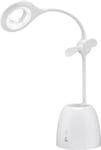Goobay Wireless pöytälamppu LED tuulettimella + kynäteline - valkoinen