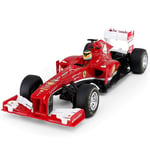 Lecez F1 Remote Control Car, Boy Racing Children’s Toy Car Simulation Ratio 1:18 Remote Control Model with Bright Spray Paint Front Wheel Shock Absorber, Red, 27.8×10.2×6.3cm