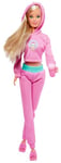 Simba 105733561 - Steffi Love Relax, Dressing Doll in Fashionable Jogging Suit, with Drink, Tablet and Cool Shoes, Doll 29 cm, from 3 Years