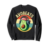 Dj Avocado With Headphones For Men Boys Women Kids Sweatshirt
