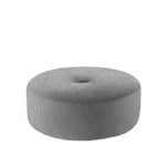 Eilersen - Wheel Ø120, 1 button Fabric Cat. 3 Soft 26 - Sittpuffar - Nils Juul Eilersen - Grå
