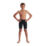 Speedo Boy's ECO Endurance+ Jammer, Comfortable Fit, Adjustable Design, Extra Flexibility, Quick Drying, Black, 4-5 Years (Pack of 2)