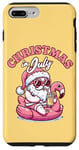 iPhone 7 Plus/8 Plus Christmas in July - Santa Flamingo Floatie - Summer Xmas Case