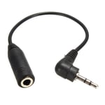 Fiche male 2,5 mm vers prise jack femelle 3,5 mm Cable adaptateur TRS audio AUX