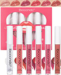 Hydrating Lip Glow Oil-6 Colors Tinted Plumping Lip Oil Gloss,Nourishing Clear P