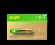GP Ultra Alkaline AAA-batteri, 24AU/LR03, 24-pack