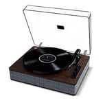 ION Audio Luxe LP – Platine Vinyle Bluetooth avec Haut-parleurs, Conversion USB, Plateau Grande Taille, arrêt Automatique, Sortie AUX, 3 Vitesses