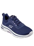 Skechers Go Walk Arch Fit 2.0 Mesh Lace Up Trainers - Navy &amp; Lavender, Navy, Size 4, Women