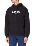 Levi's Men's Relaxed Graphic Sweatshirt Hoodie, Modern Vintage Po Caviar, S