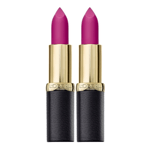2 x L'Oreal Paris Color Riche Matte Lipstick - 472 Purple Studs