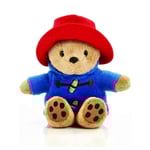 Klassisk Paddington Bear med Stövlar - Stående Plysch - Mjuk och gosig Paddington nallebjörn med ikonisk duffelrock, djungelhatt och glänsande röd