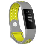 EBN Sport Armband Fitbit Charge 3 - Grå/gul