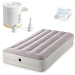 Uppblåsbar madrass 191x99x30 cm med elektrisk pump INTEX 64177