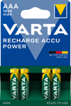 NiMH AAA batteri laddbart 1.2V 1000mAh Varta 4-pack