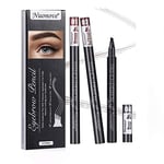 3 Piece Eyebrow Tattoo Pencil Long Lasting Microblading Eyebrow Pen with 4 Tips Brow for Lady Girls Women Valentine's Day