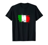 Vintage Italy 2021 Retro Italian Flag Football Soccer Fans T-Shirt