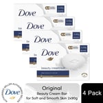 Dove Original Beauty Cream Bar Deep Moisture for Soft and Smooth Skin 2x90g, 4pk