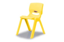 Jamara 460580 Smiley Chaise empilable en Plastique Robuste pour Enfant jusqu'à 100 kg Jaune