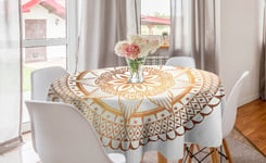 Mandala Round tablecloth Circular Floral Art Therapy