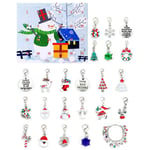 BesDirect Advent Calendar, 2020 Christmas Countdown Calendar, Christmas DIY Jewelry Charm Bracelet Ornaments Xmas Countdown Jewelry Decoration for Girls Women