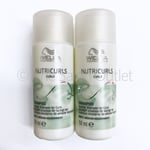 Wella Professionals Nutricurls Curls Micellar Shampoo For Curls 2 x 50ml Travel