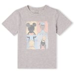 Disney Donald Duck Mickey Mouse Pluto Goofy Tiles Kids' T-Shirt - Grey - 9-10 Years