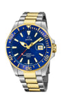 JAGUAR Watch Model J863 / C from The Executive Collection, 43.5 mm Blue case with Two-Tone Steel Strap for Men J863/C