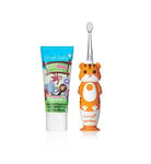brush-baby WildOnes Tiger Rechargeable Toothbrush & WildOnes Applemint Toothpaste
