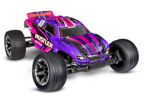 Traxxas Rustler 2WD 1/10 RTR TQ EHD Rosa USB-C Med Batteri/Laddare