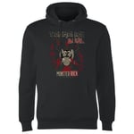 Looney Tunes Tasmanian Devil Monster Rock Hoodie - Black - S