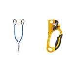 PETZL Scorpio Vertigo Lanyard Climbing Set, Multi, One Size & PETZL Unisex Steigklemmen Ascension sporting goods, Black Yellow, One Size UK