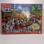 FALCON DELUXE 2X1000 CHRISTMAS THEMED PUZZLES, BRAND NEW