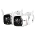 TP-LINK (TAPO C310P2) Outdoor Security Cameras Wired/Wireless Night Vision - 2 P