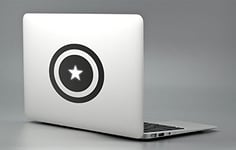 Autocollant Captain America - Apple Macbook Laptop Decal Sticker Vinyle Mac Pro Air Retina 27,9 cm 33,0 cm 38,1 cm 43,2 cm Pouces Skin Cover Stickers F?te des P?res