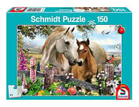 Schmidt Spiele 56421 Mare and Foal, 150 Pieces Children's Puzzle, coloré